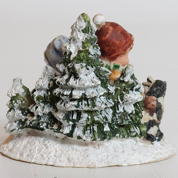 ADORABLE Little Boys Christmas Figurine Little boys in Toques - Picture 6 of 6